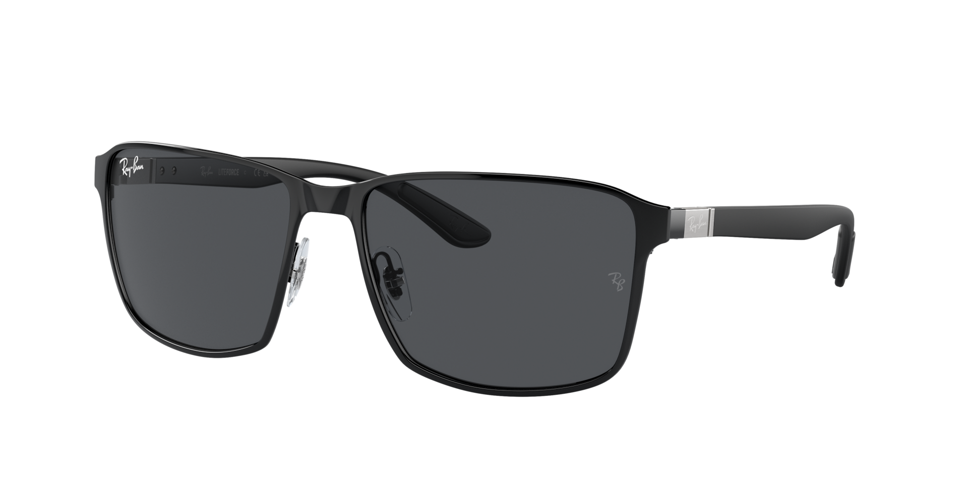 Ray-Ban Unisex Sunglass RB3721 -  Frame color: Black On Black, Lens color: Dark Grey