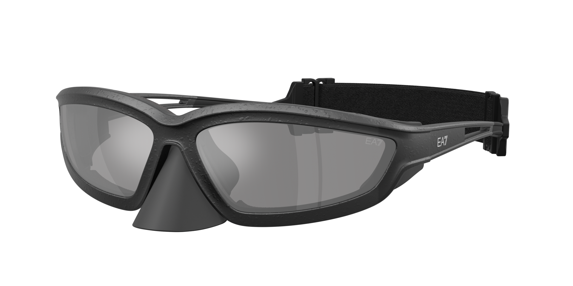EA7 Man Sunglass Q74011 -  Frame color: Matte Black, Lens color: Dark Grey Mirror Silver