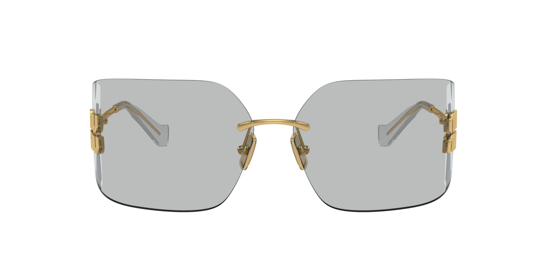 Miu Miu MU 54YS L (80 - 14) with Grey lenses and Gold frame
