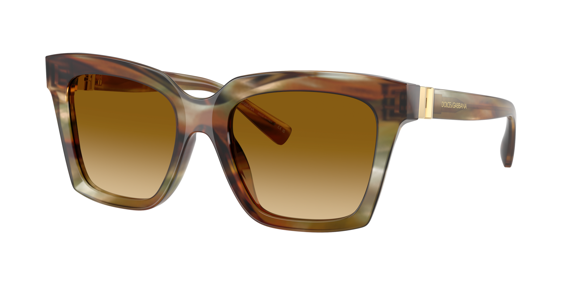 DolceGabbana Femme Sunglass DG4498 - Couleur du Monture Ocre ray Couleur de Lentille Marron clair dgrad Jaune clair 243 €