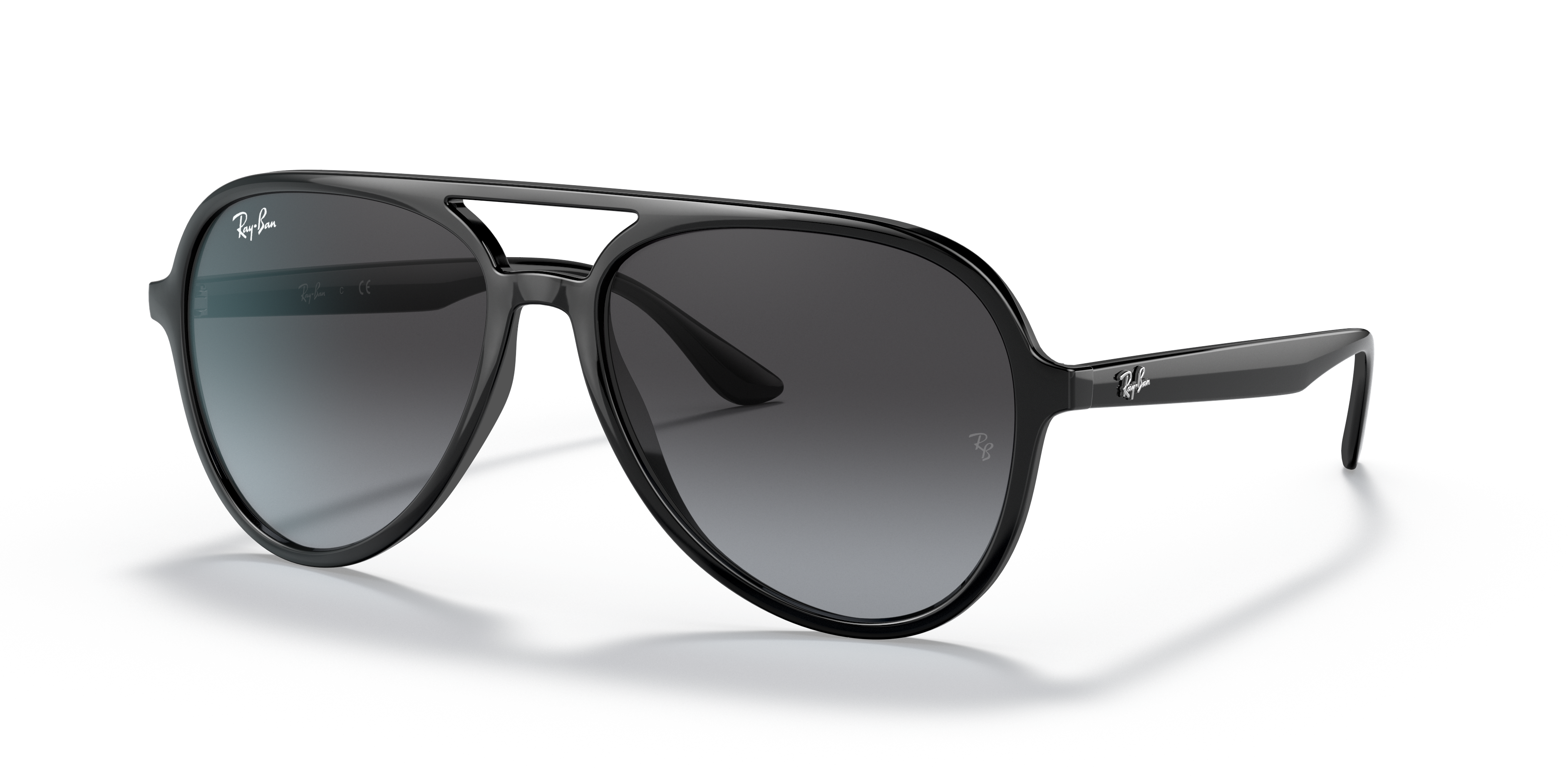 Ray-Ban RB4376 L (57 - 16) with Grey lenses and Black frame