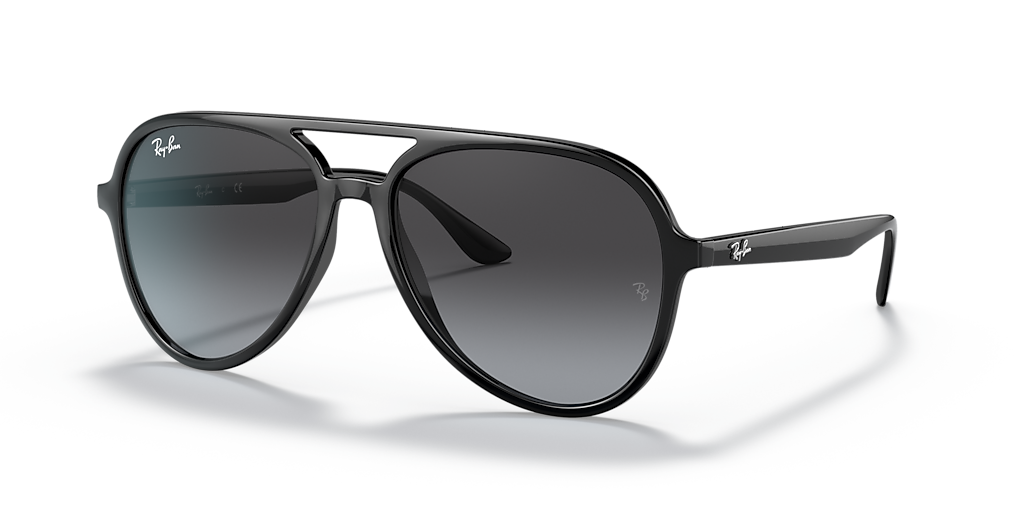 Ray-Ban RB4376 L (57 - 16) with Grey lenses and Black frame