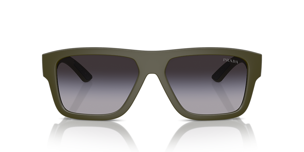 Prada Linea Rossa PS 04ZS XXL (56 - 16) with Grey lenses and Green