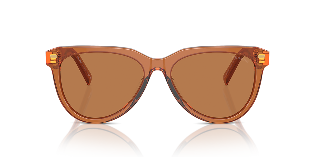 Miu Miu MU 12ZS M (56 - 16) with Brown lenses and Beige frame