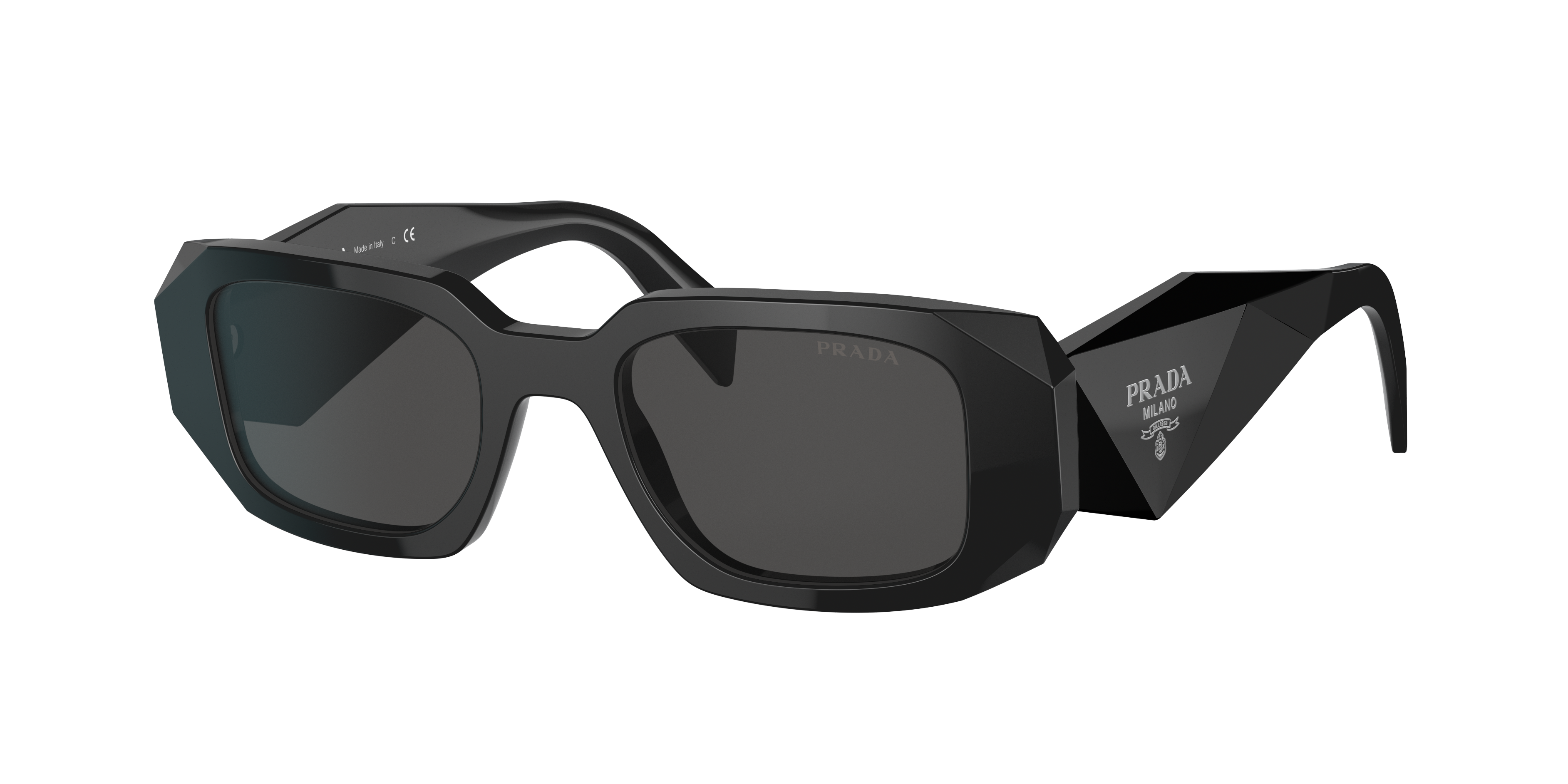 Prada PR 17WSF S (51 - 20) with Grey lenses and Black frame