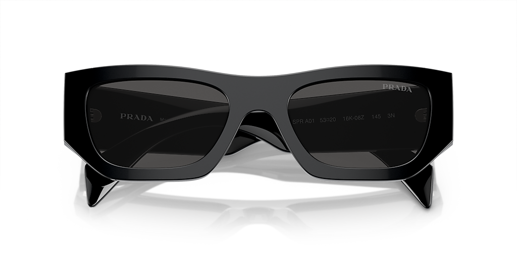 Prada PR A01S M (53 - 20) with Grey lenses and Black frame