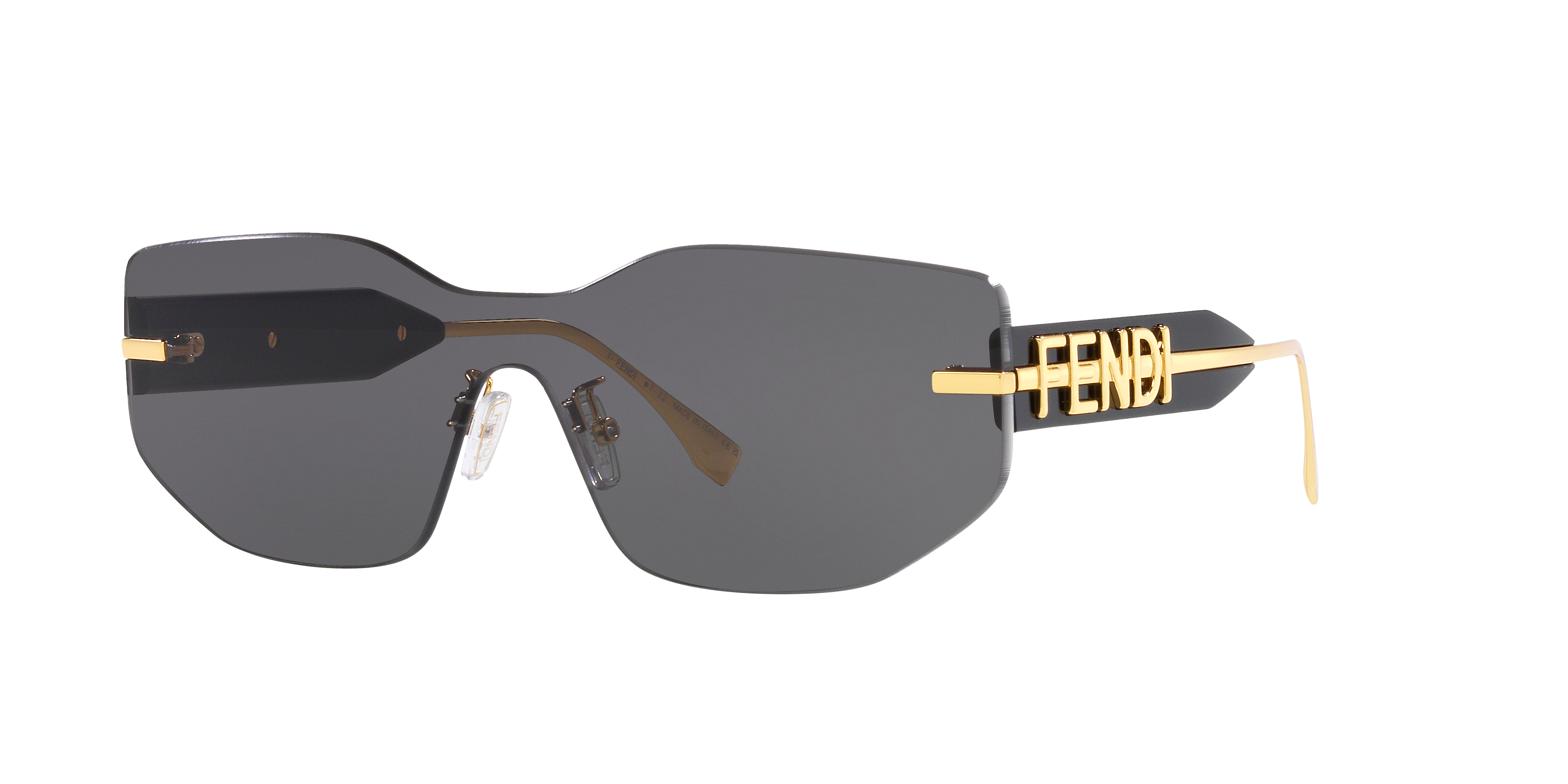 Fendi FE40066U XL (99 - 199) with Grey lenses and Gold frame