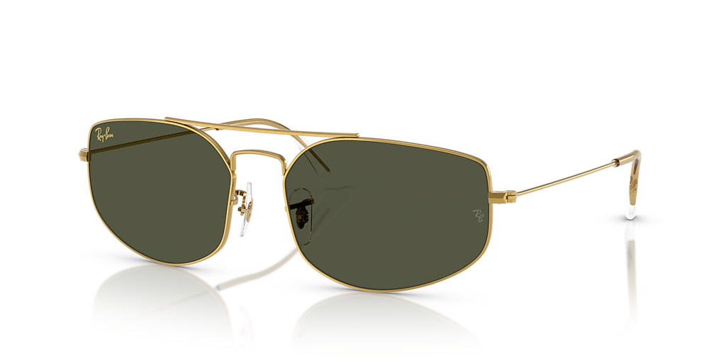 Ray-Ban Explorer V XXL (60 - 17) with Green lenses and Gold frame
