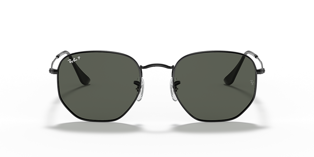 Ray-Ban Hexagonal Flat Lenses XL (54 - 21) with Green lenses and