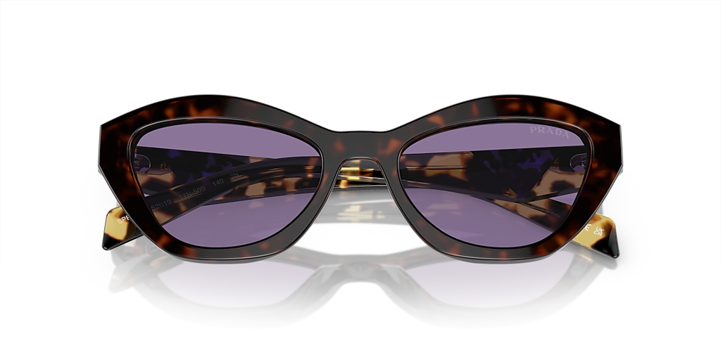 【PRADA】サングラス Prada PR A02S S (52 - 19) with Violet lenses and Tortoise frame
