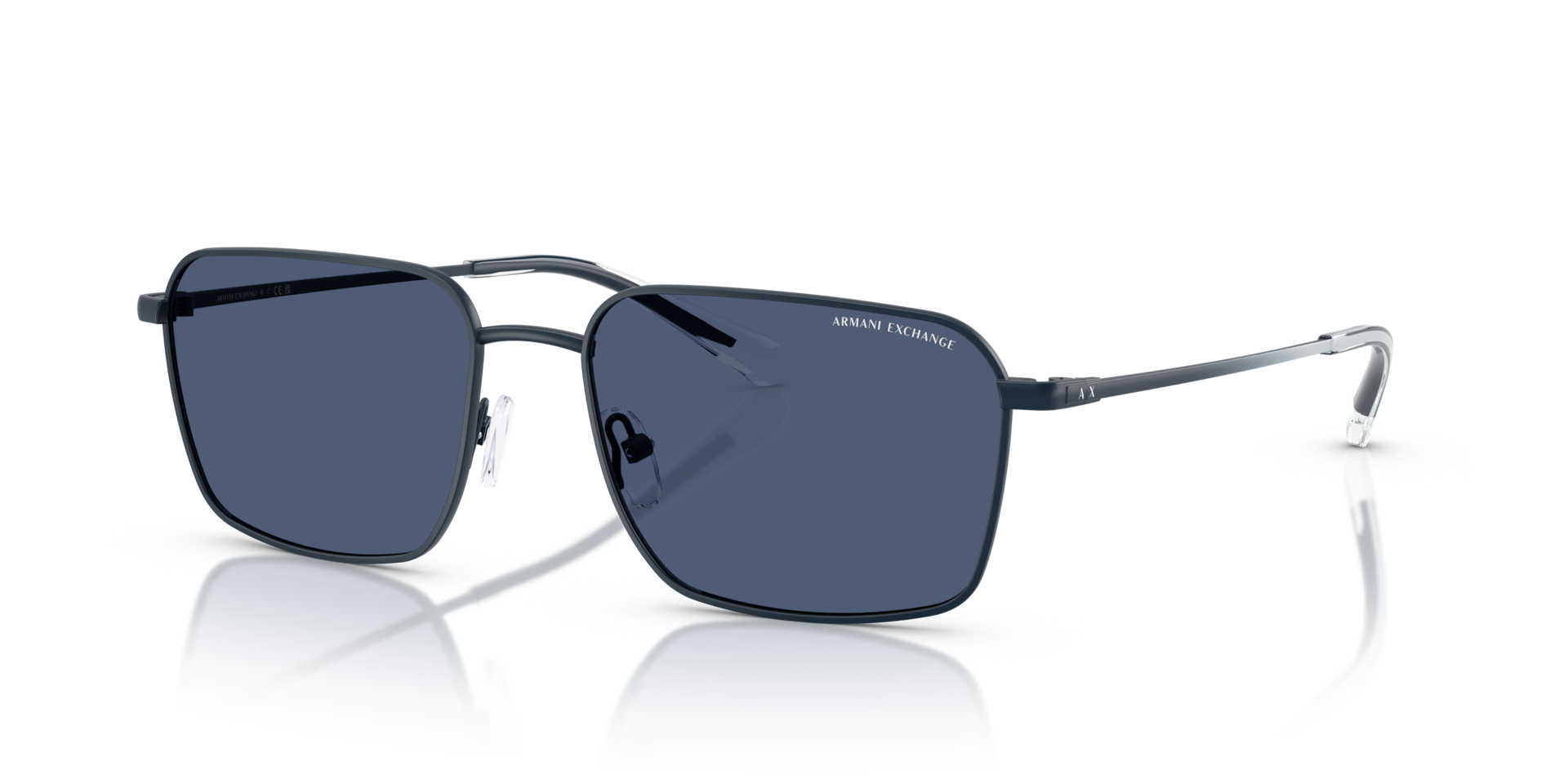 Armani Exchange AX2053S L (57 - 17) with Blue lenses and Blue