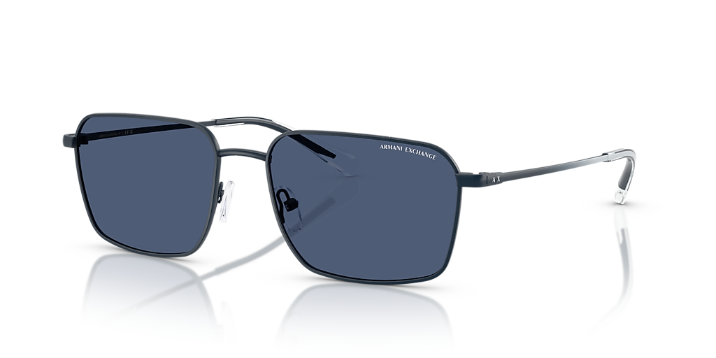 Armani Exchange AX2053S L (57 - 17) with Blue lenses and Blue