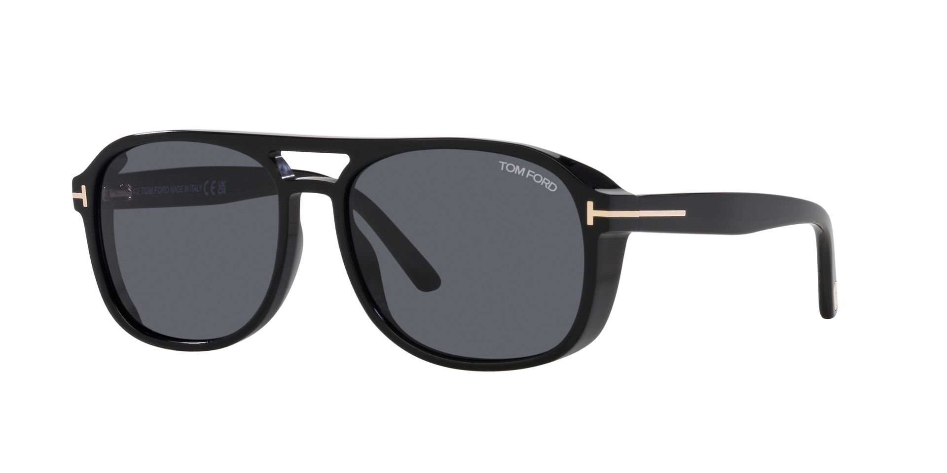 Tom Ford Rosco XXL (58 - 16) with Grey lenses and Black frame