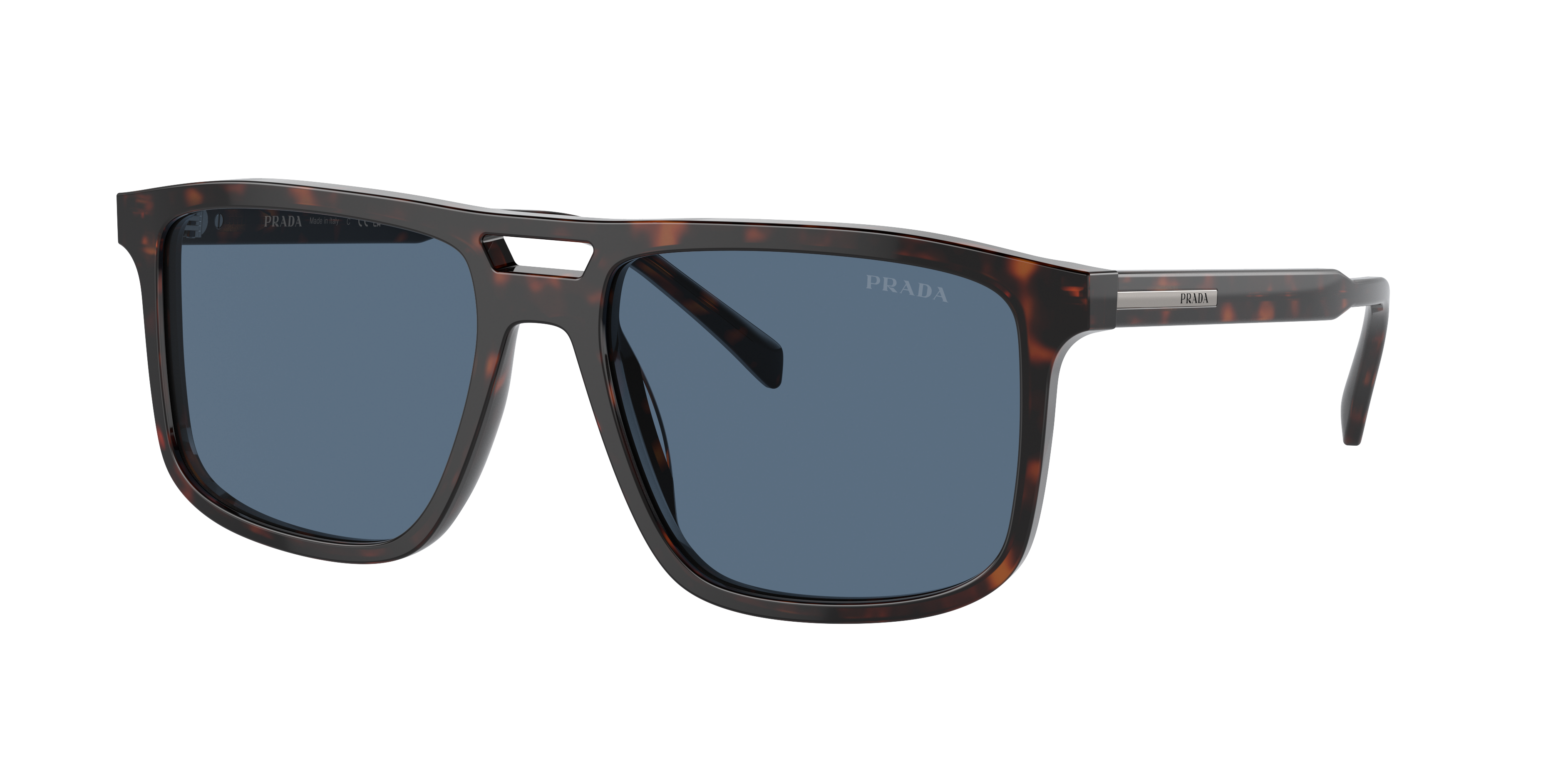 Prada PR A22S L (56 - 18) with Blue lenses and Tortoise frame