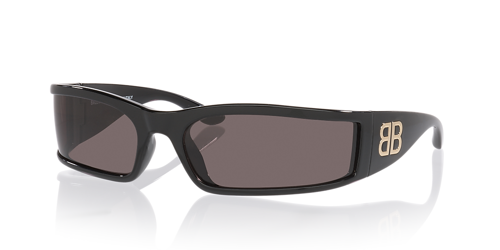 Balenciaga BB0458S XXL (73 - 173) with Grey lenses and Black frame