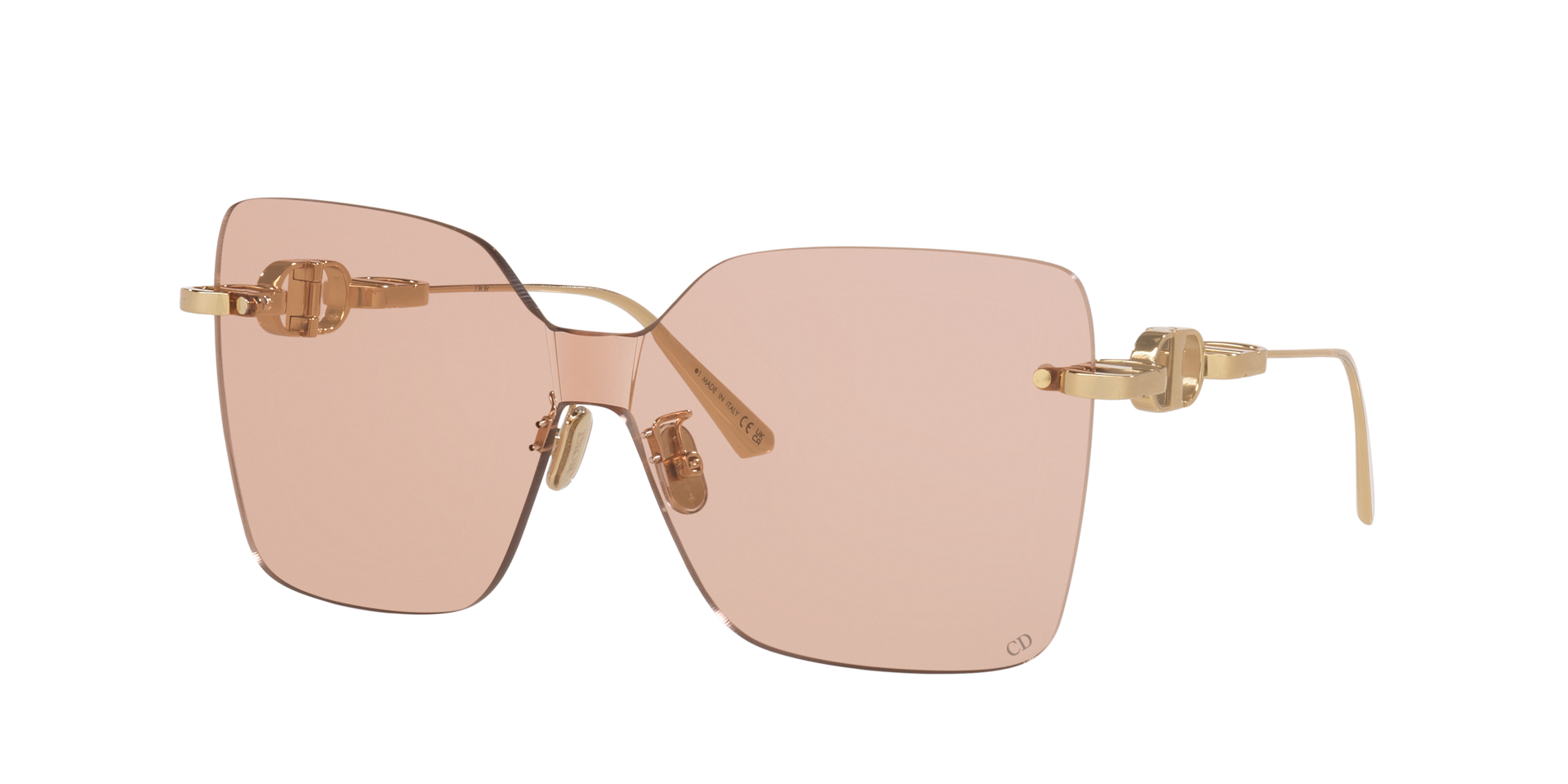 DIOR Woman Sunglass CD Chain M1U CD40153U -  Frame color: Gold Shiny, Lens color: Purple