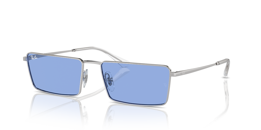 [Ray-Ban] サングラス　ORB3741 Ray-Ban Emy Bio-Based L (56 - 17) with Blue lenses and Silver