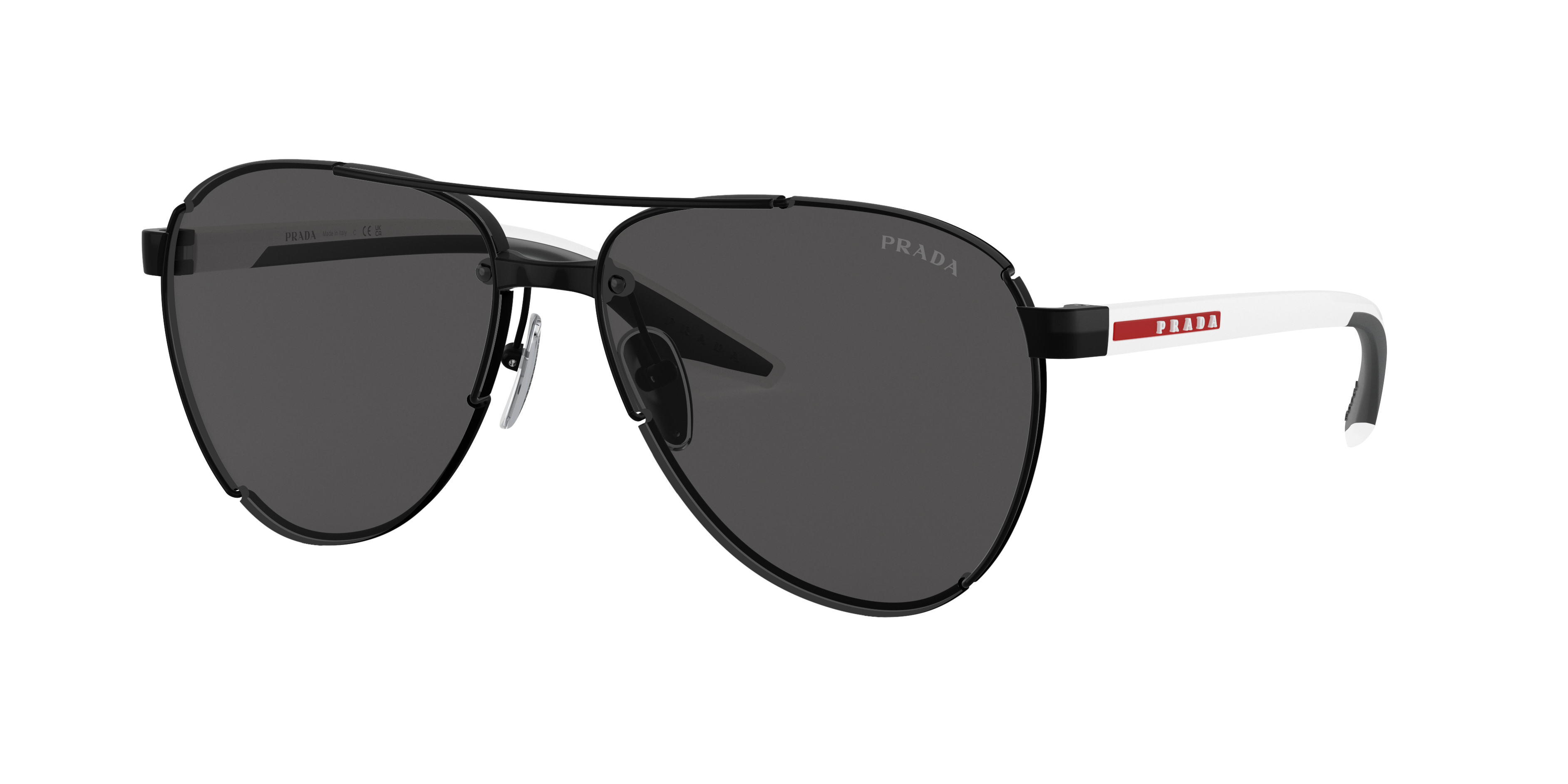 Prada Linea Rossa PS 51YS XL (61 - 14) with Grey lenses and Black