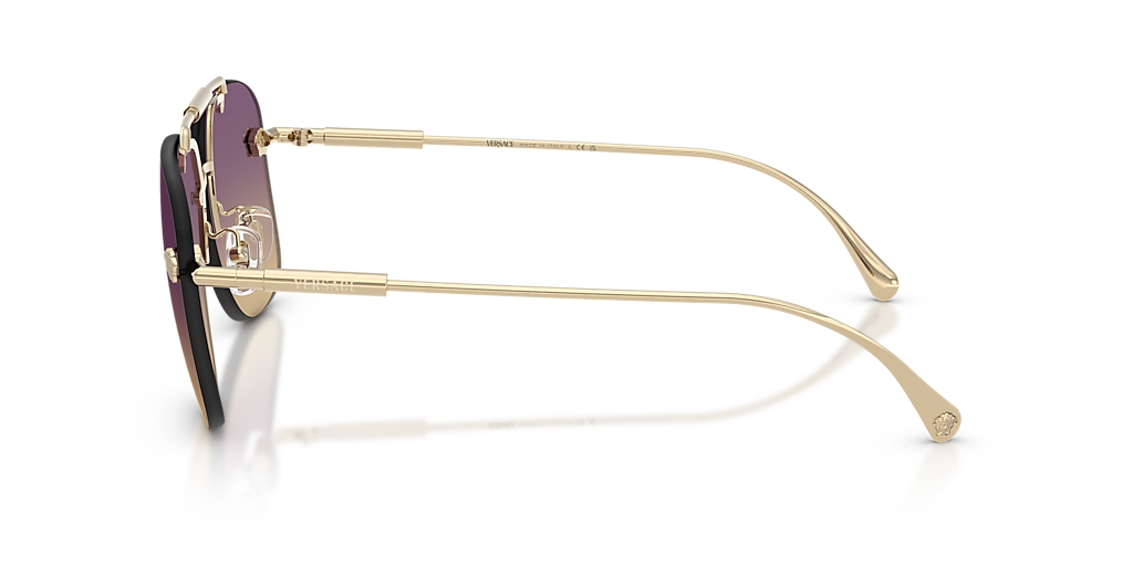 Versace VE2296 XL (60 - 14) with Yellow lenses and Gold frame