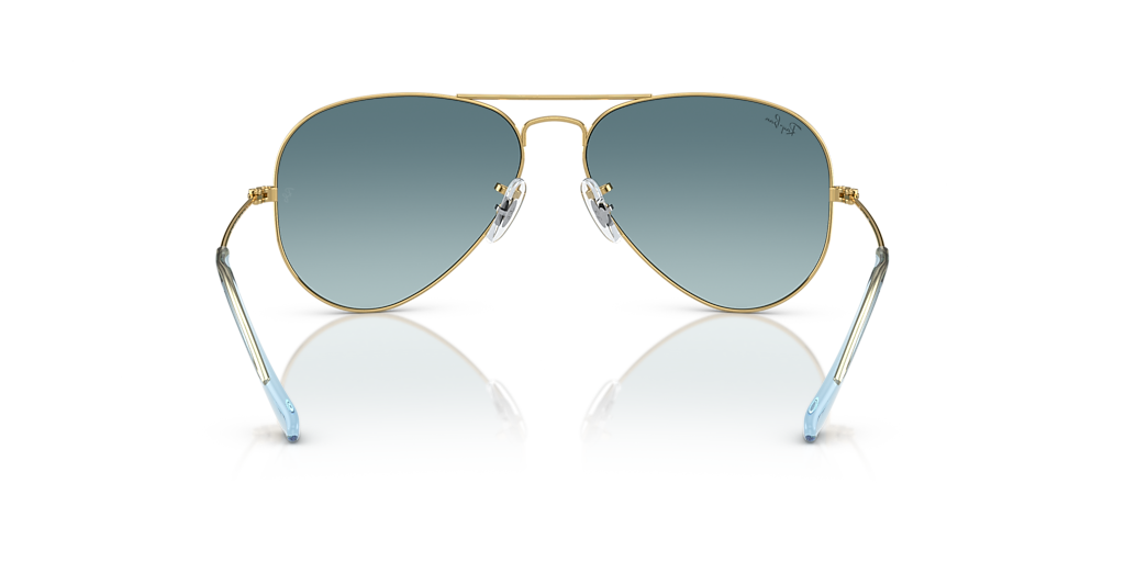 Ray-Ban Aviator Gradient XXL (62 - 14) with Blue lenses and Gold