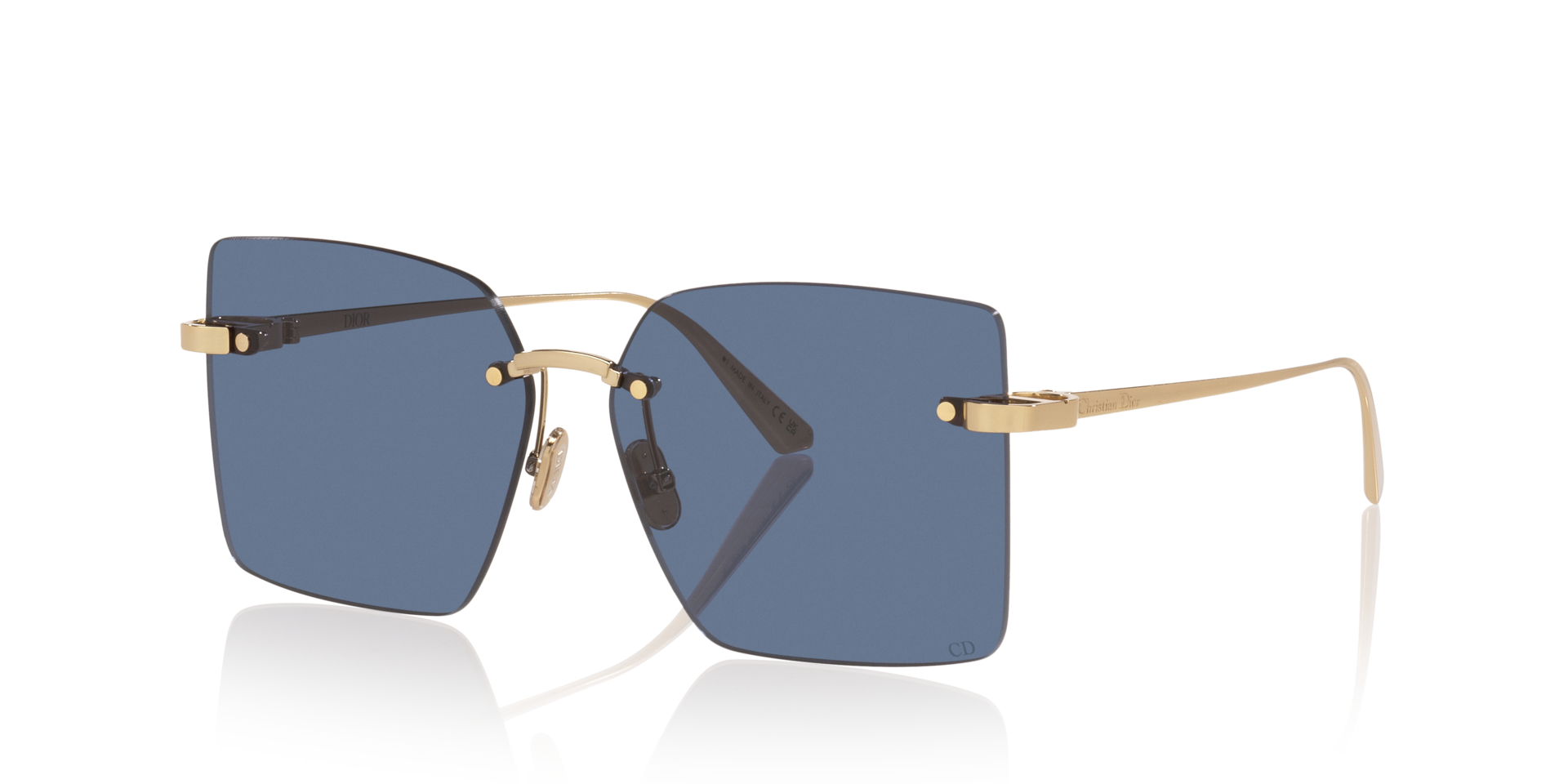 DIOR CDIOR S3U M (58 - 15) with Blue lenses and Yellow frame