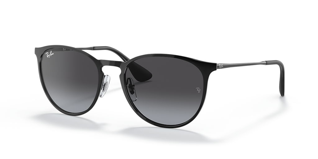 Ray-Ban Erika Metal M (54 - 19) with Grey lenses and Black frame