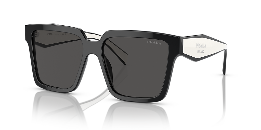 Prada PR 24ZSF L (57 - 14) with Grey lenses and Black frame