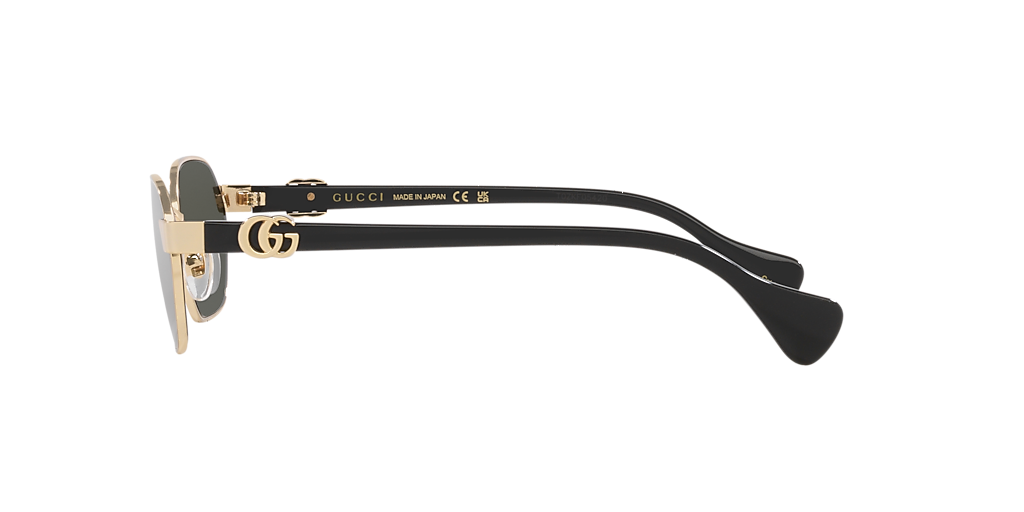 Gucci GG1593S L (56 - 18) with Grey lenses and Gold frame