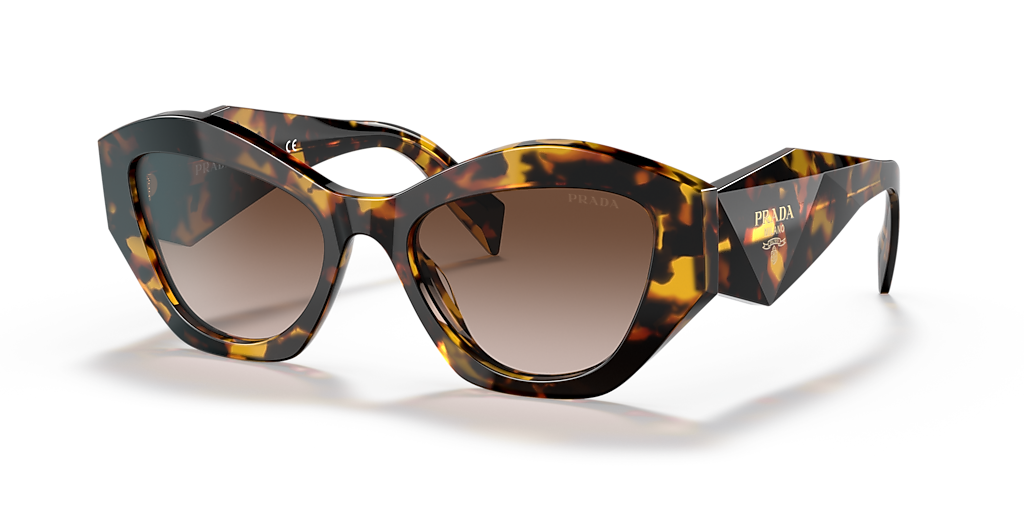 【PRADA ・プラダ 正規品】PR 07YS サングラス ブラック 美品 Prada PR 07YS M (53 - 19) with Brown lenses and Tortoise frame