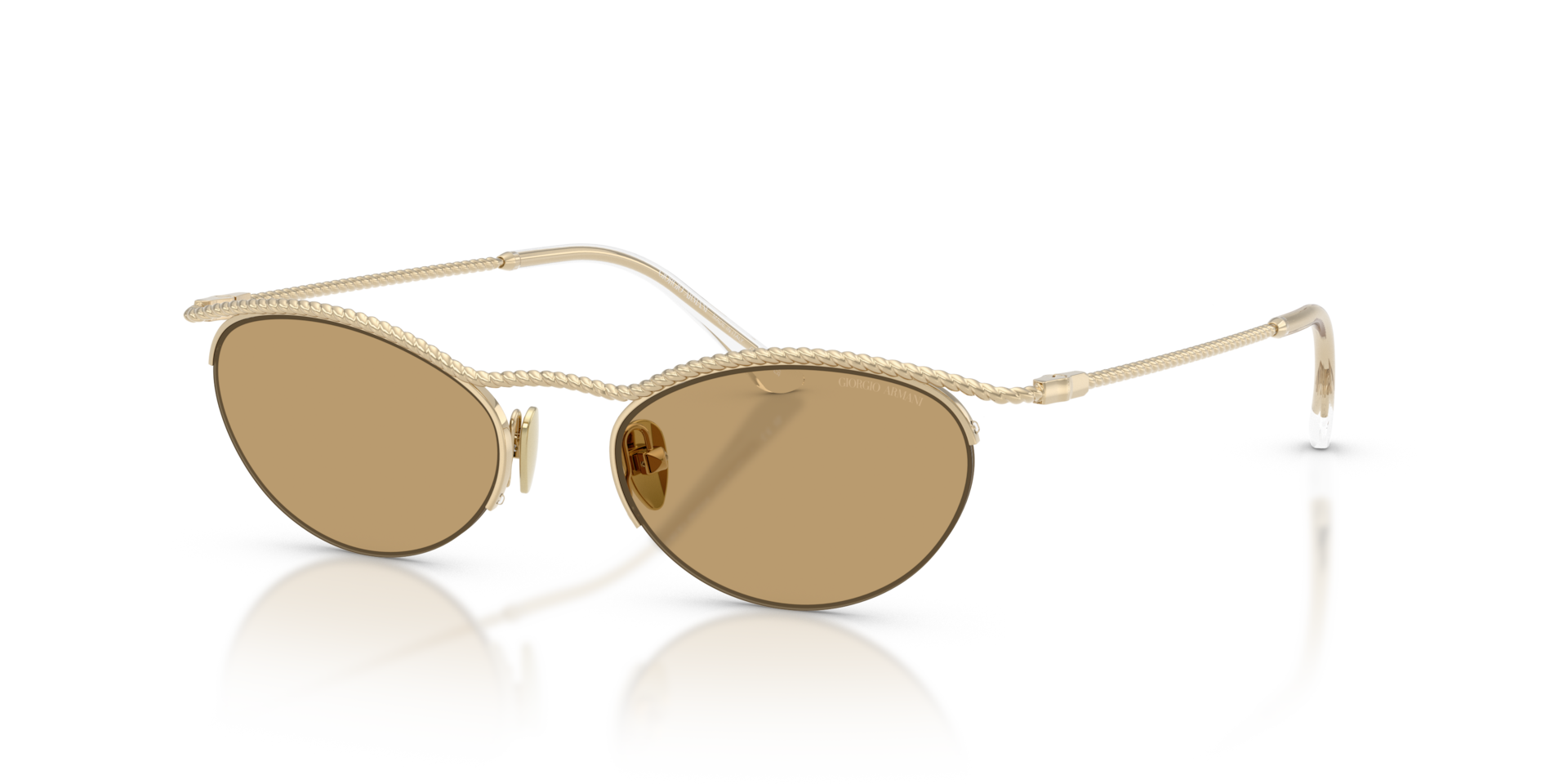 Giorgio Armani AR6175 M (50 - 18) with Brown lenses and Gold frame