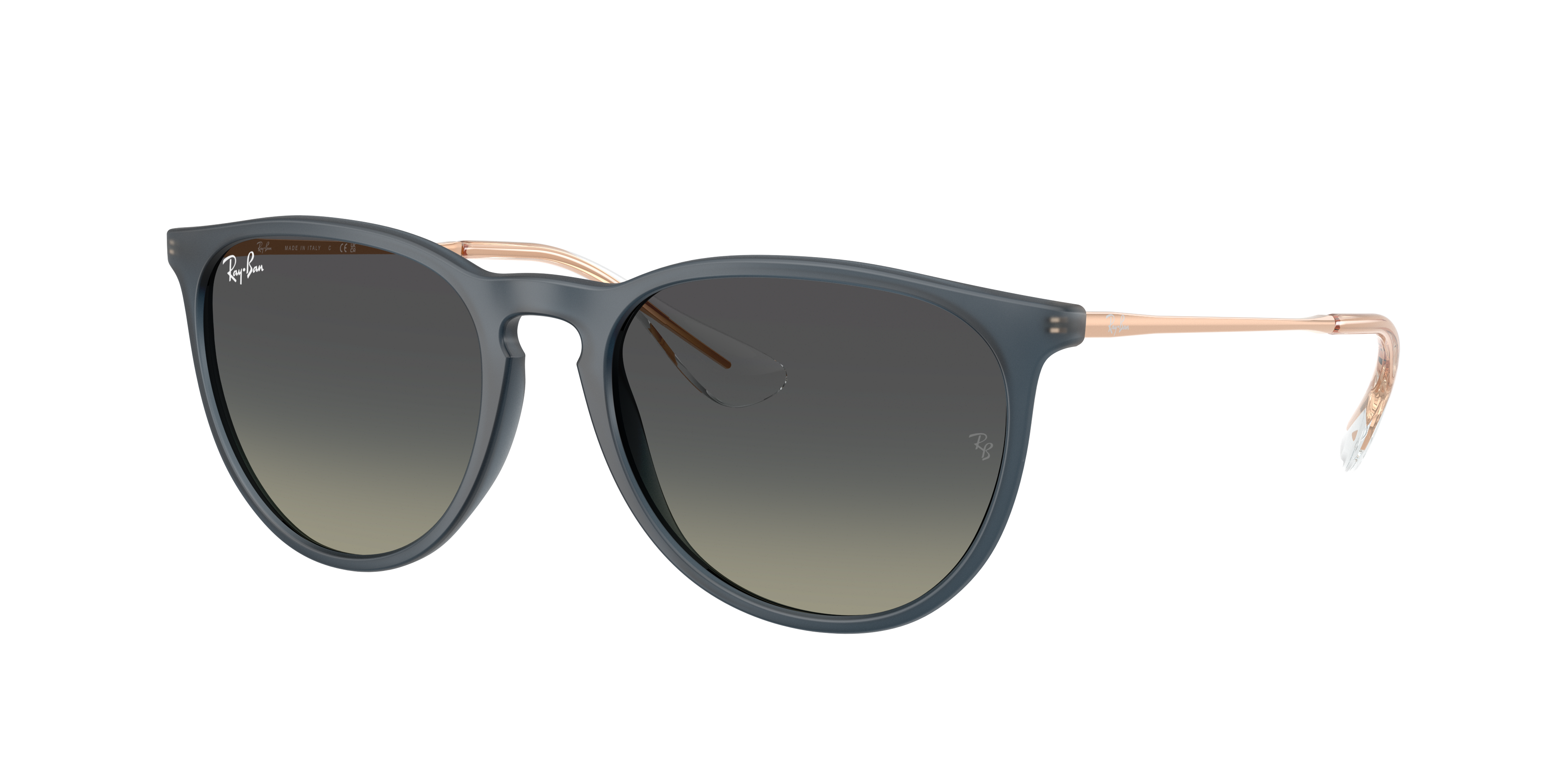 Ray-Ban Erika Classic M (54 - 18) with Grey lenses and Blue frame