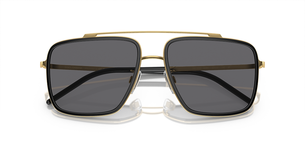 Dolce&Gabbana DG2220 XL (57 - 17) with Grey lenses and Black frame