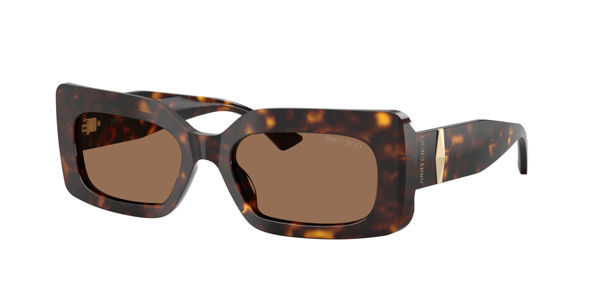 Jimmy Choo Woman Sunglass JC5067F -  Frame color: Havana, Lens color: Dark Brown