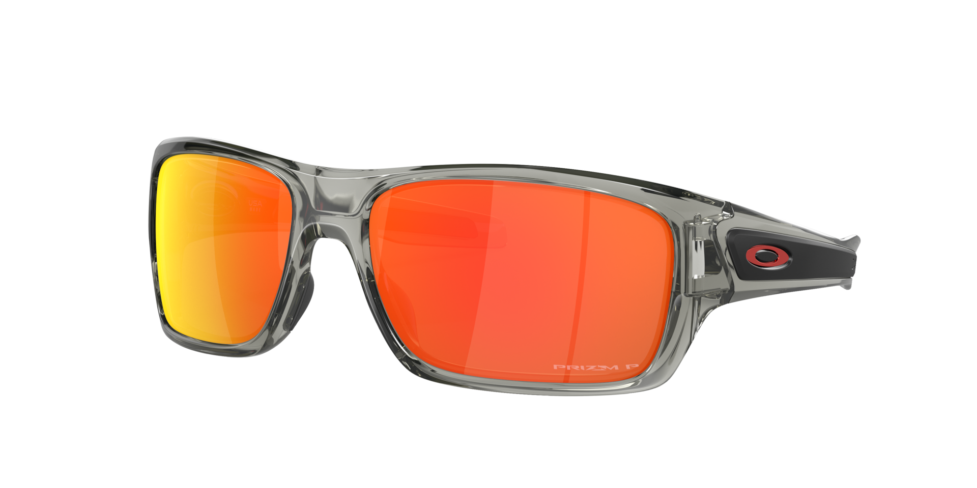 Oakley Mannelijk Sunglass Turbine - Framekleur: Grijs inkt, Lenskleur: Prizm Ruby Polarized