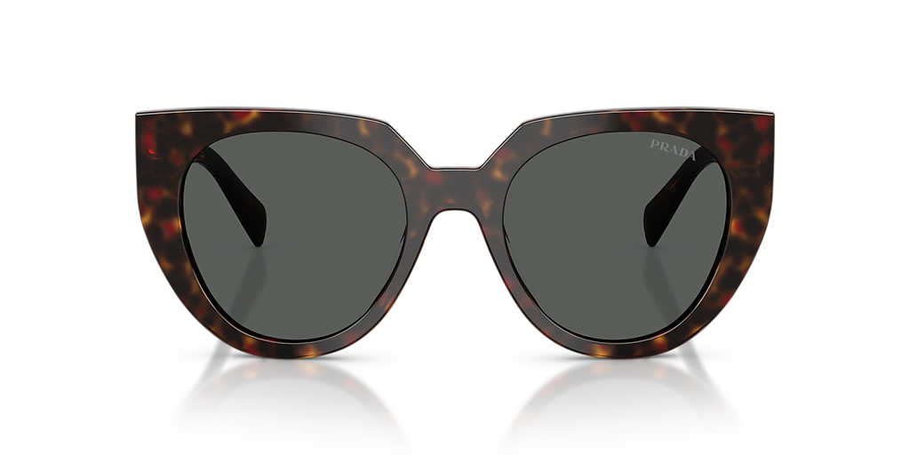 Prada PR 14WS M (52 - 20) with Grey lenses and Tortoise frame