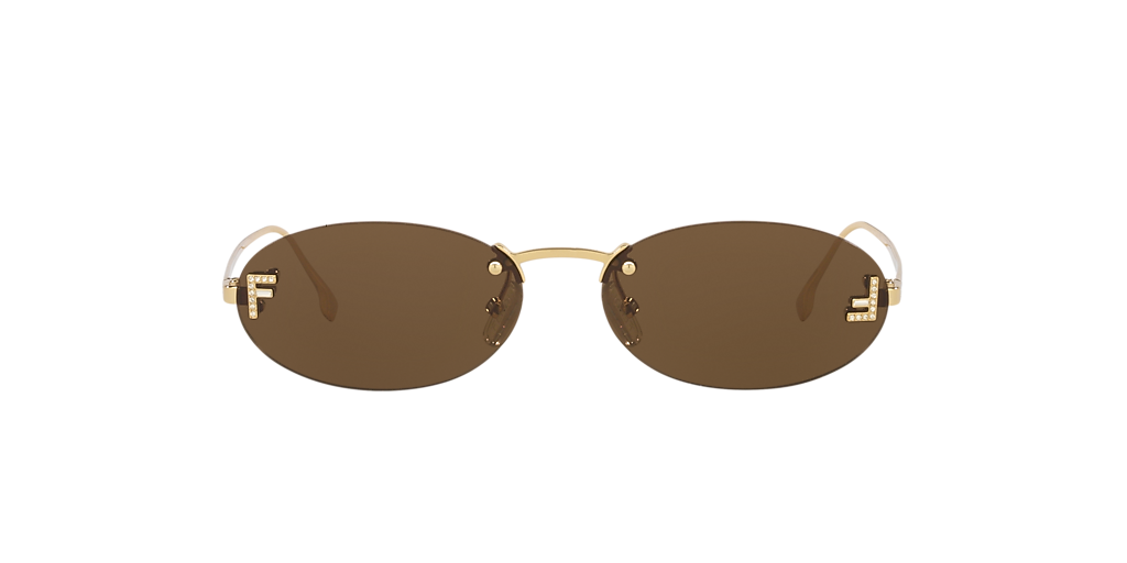 Fendi Fe4075Us XS (54 - 15) with Green lenses and Gold frame