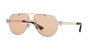 Bottega Veneta BV1327S S (58 - 17) with Grey lenses and Black