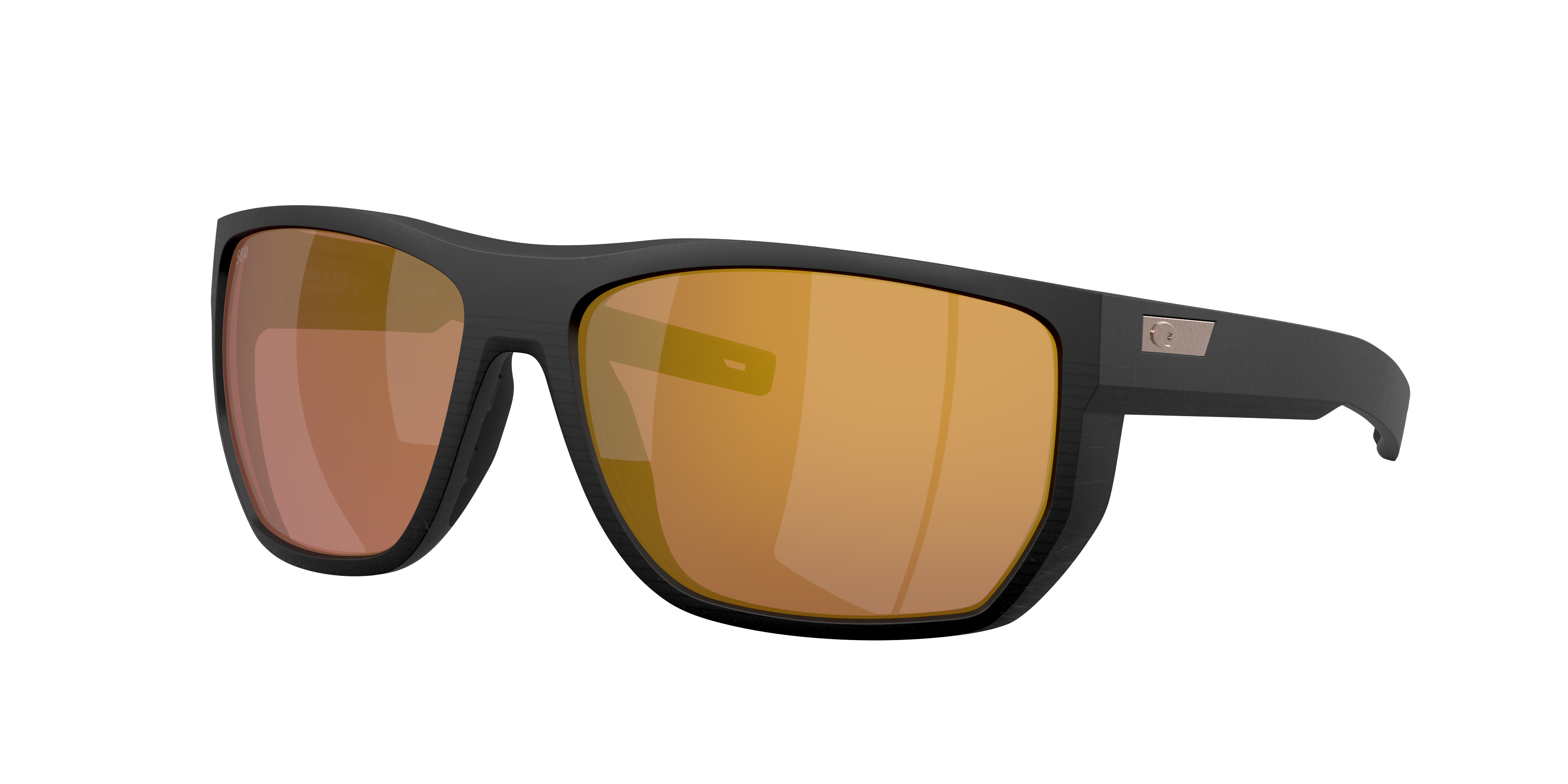 Costa Man Sunglass Santiago -  Frame color: Netplus Black, Lens color: Gold Mirror