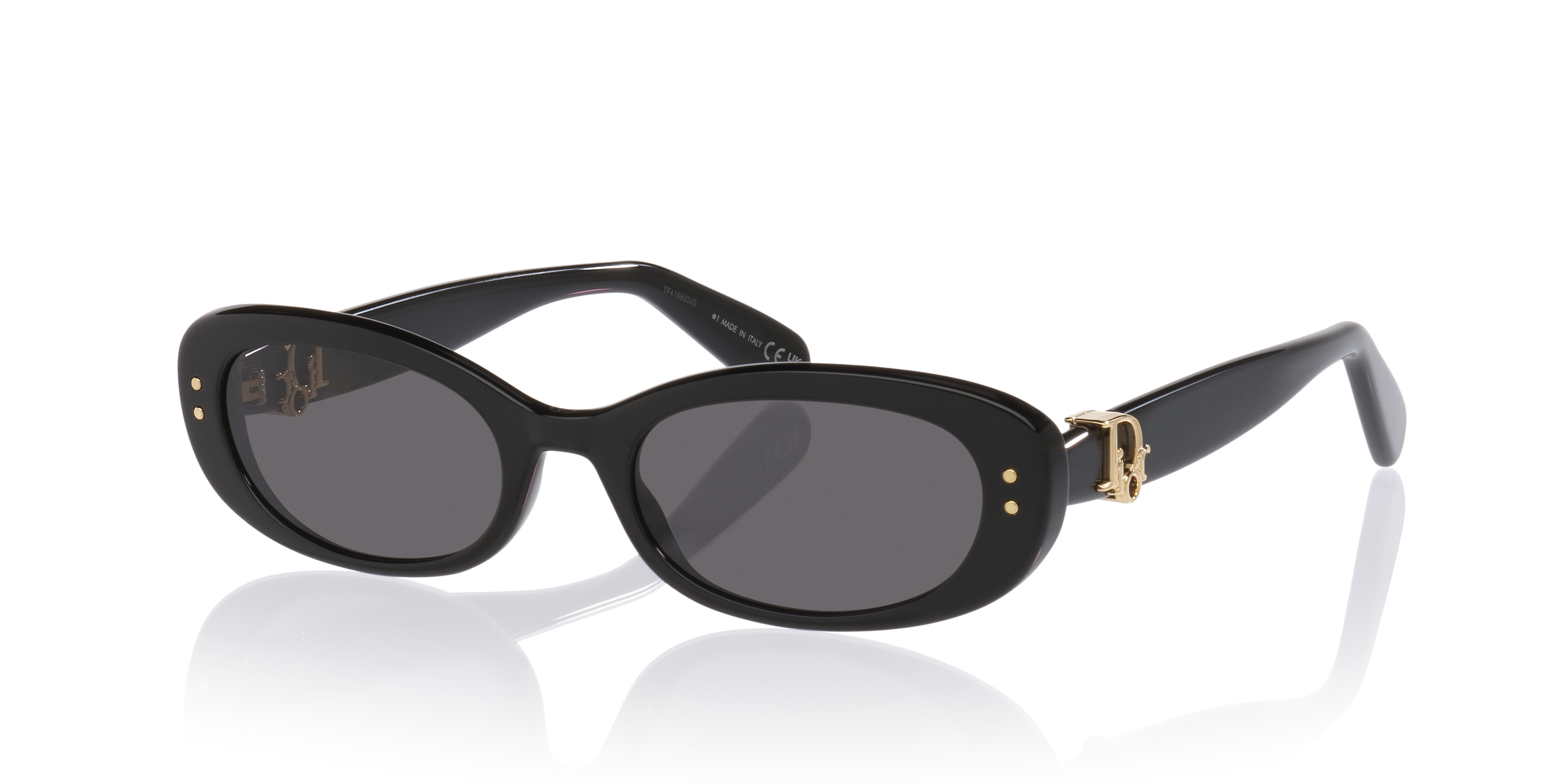 DIOR DIOROBLIQUE B1I XS (52 - 19) with Grey lenses and Black frame