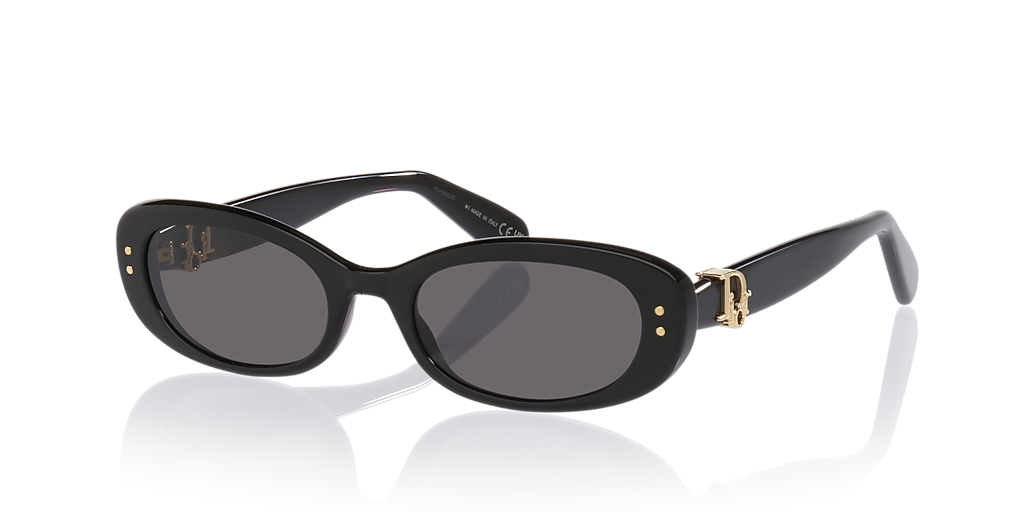 DIOR DIOROBLIQUE B1I XS (52 - 19) with Grey lenses and Black frame