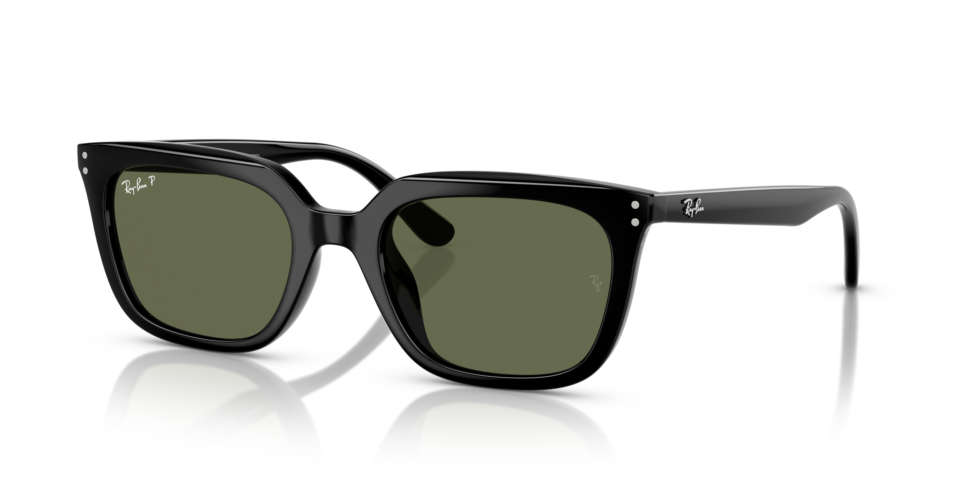 Ray-Ban RB4439D L (54 - 21) with Green lenses and Black frame