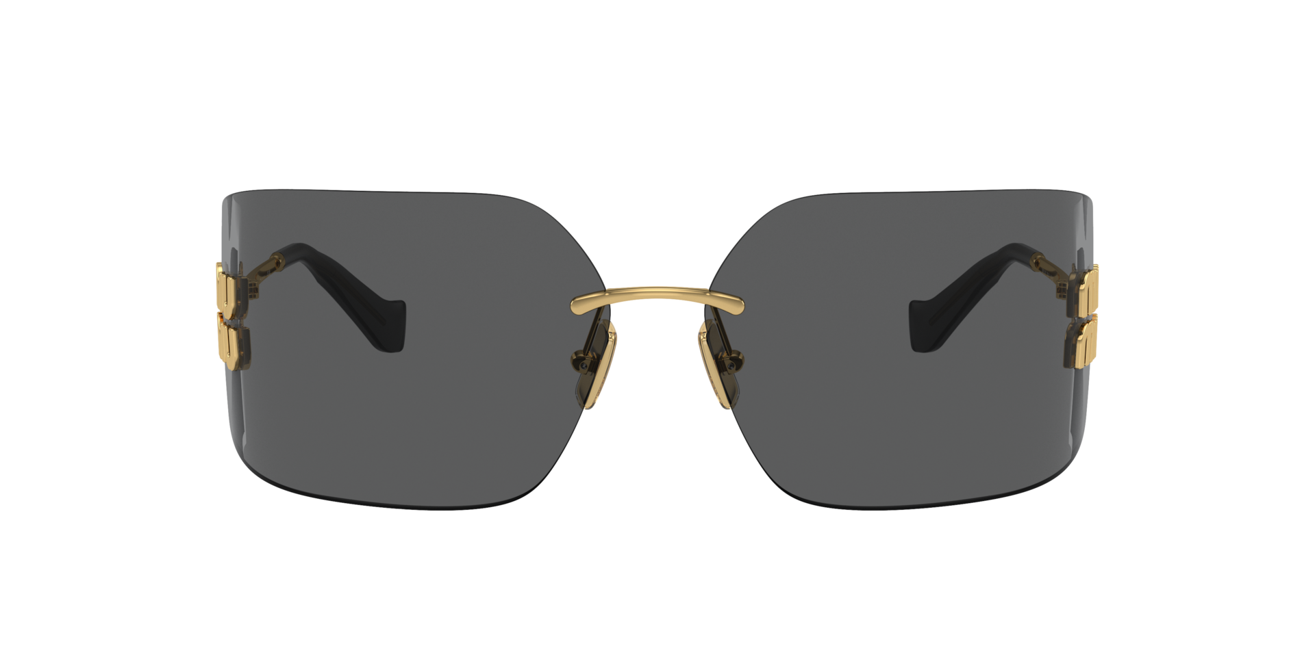 Miu Miu MU 54YS L (80 - 14) with Grey lenses and Gold frame  display picture 1
