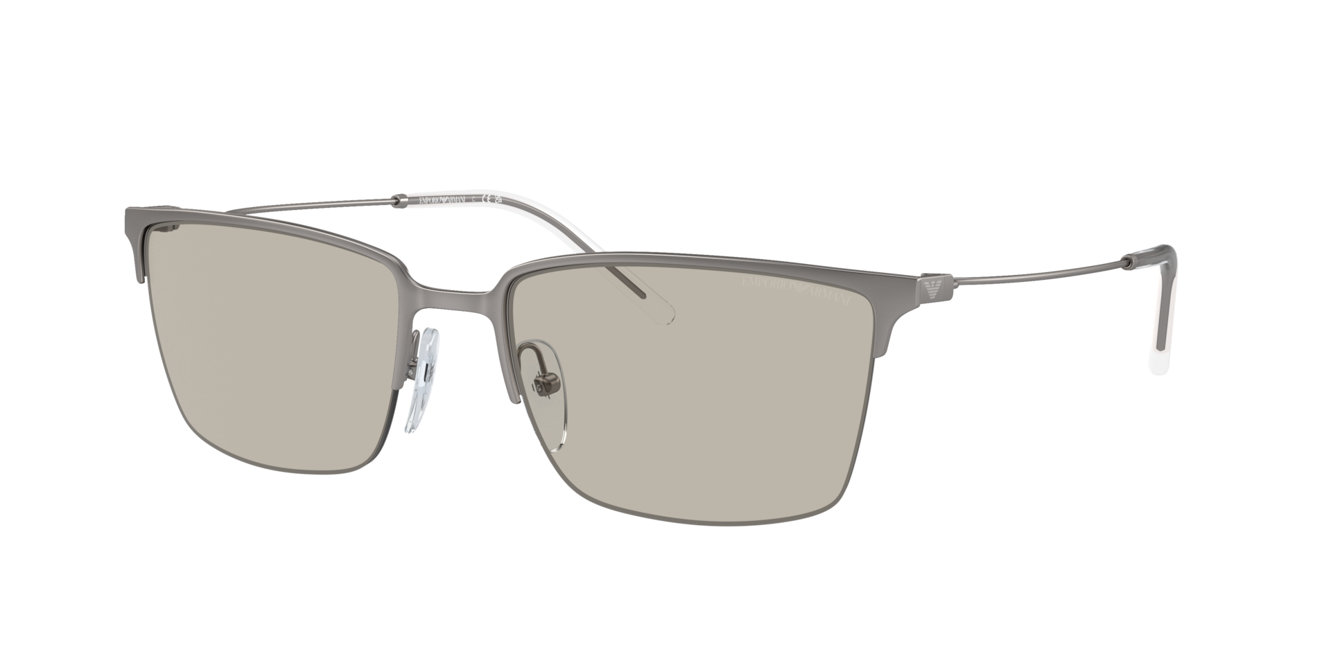 Emporio Armani Man Sunglass EA2155 -  Frame color: Matte Gunmetal, Lens color: Light Brown