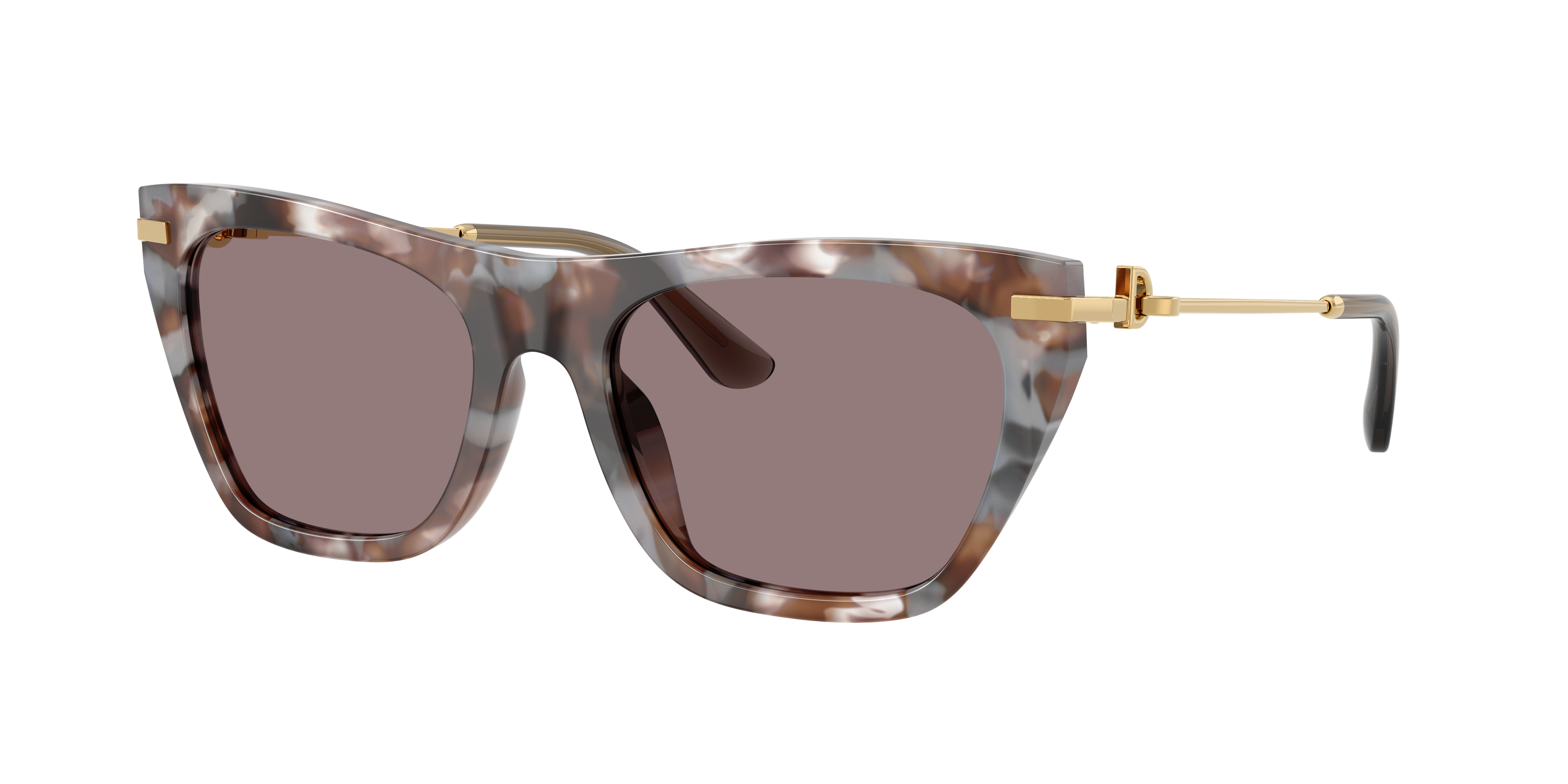 Dolce&Gabbana Damen Dunkles Violett Frau Sunglass Dg4511 - Rahmenfarbe: Havana Grau, Linsenfarbe: