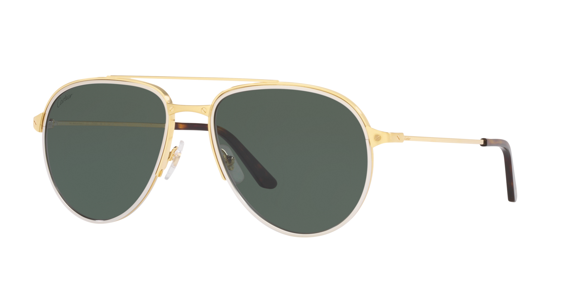 Cartier Unisex Sunglass CT0325S - Couleur du Monture Or Couleur de Lentille Or 1200 €