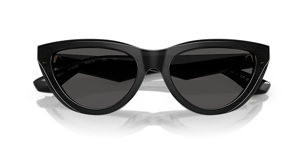 Burberry BE4436U M (55 - 18) with Grey lenses and Grey frame  display picture 1