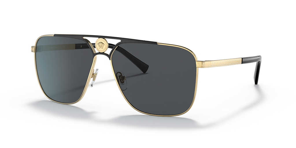 Versace VE2238 XL (61 - 13) with Grey lenses and Gold frame