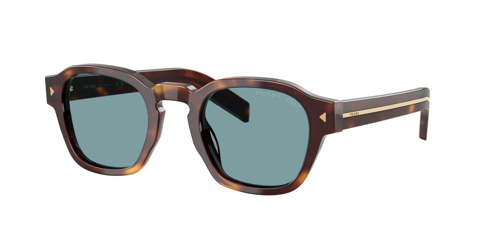 Prada Homme Sunglass PR A16S - Couleur du Monture caille de tortue classique Couleur de Lentille Vert Polaris 308$