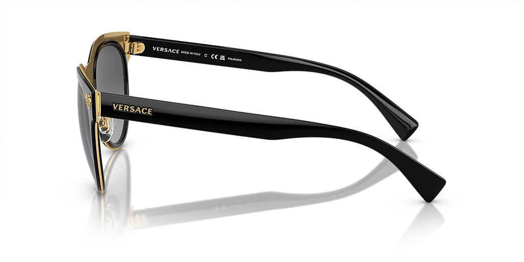 Versace VE2198 S (54 - 20) with Grey lenses and Black frame