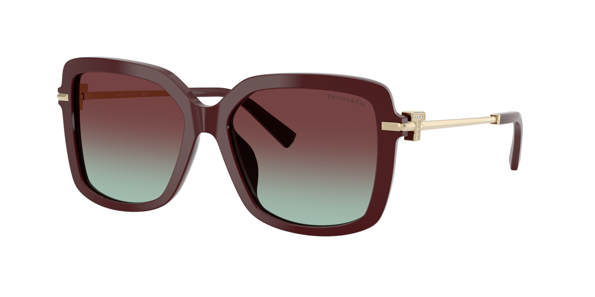Tiffany & Co. Woman Sunglass TF4252B -  Frame color: Burgundy, Lens color: Azure/Burgundy